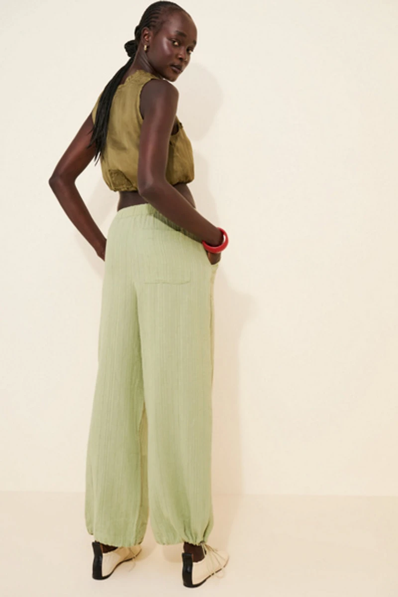 Dizzy Lizzy Elastic Waist Wide Leg Pants