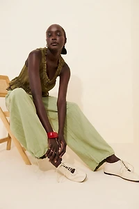 Dizzy Lizzy Elastic Waist Wide Leg Pants
