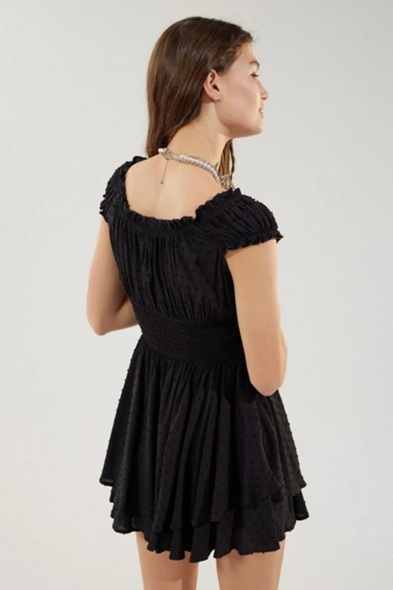 Rosie Smocked Tiered Ruffle Romper