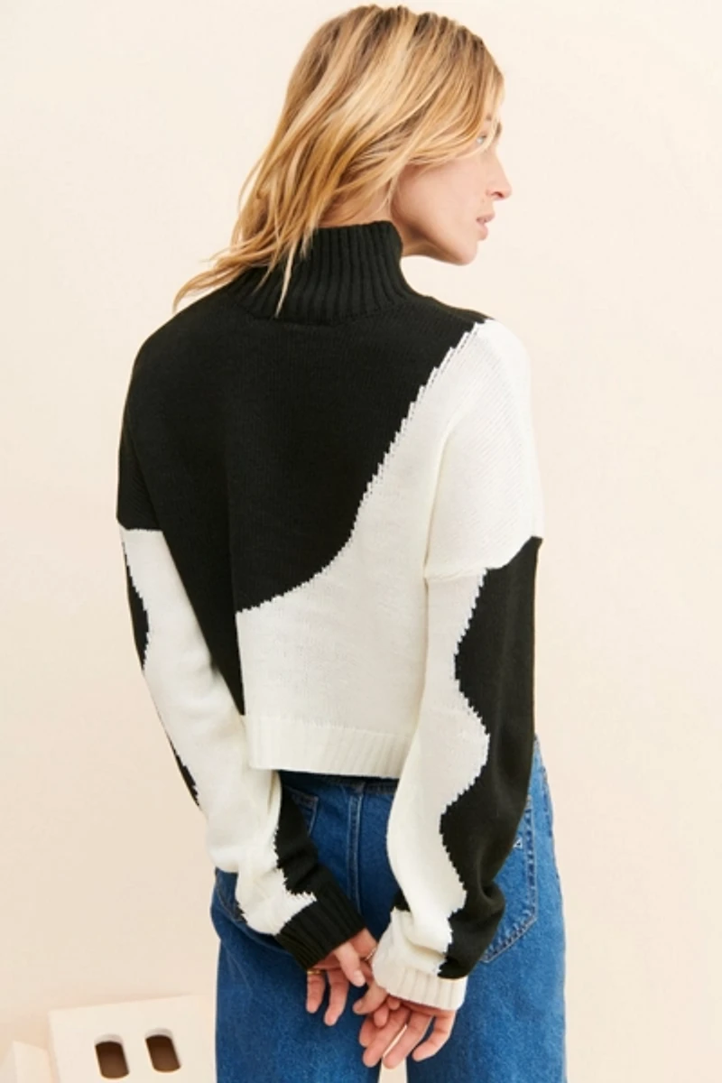 The Ragged Priest Yin Yang Wave Pullover