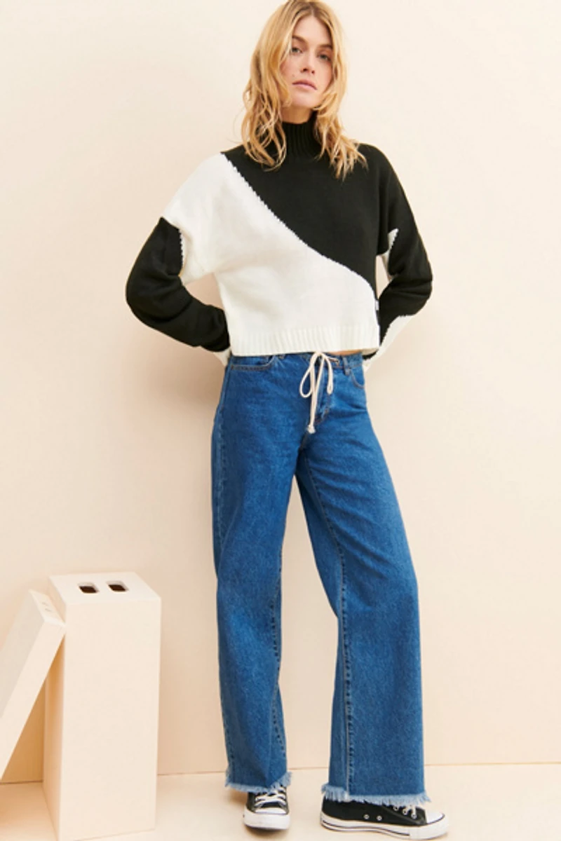 The Ragged Priest Yin Yang Wave Pullover