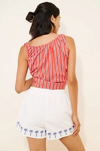 MinkPink Isadora Embroidered Shorts