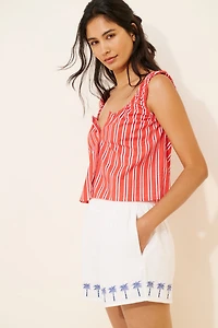 MinkPink Isadora Embroidered Shorts