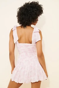 Lulu's Skylar Bow Shoulder Mini Dress