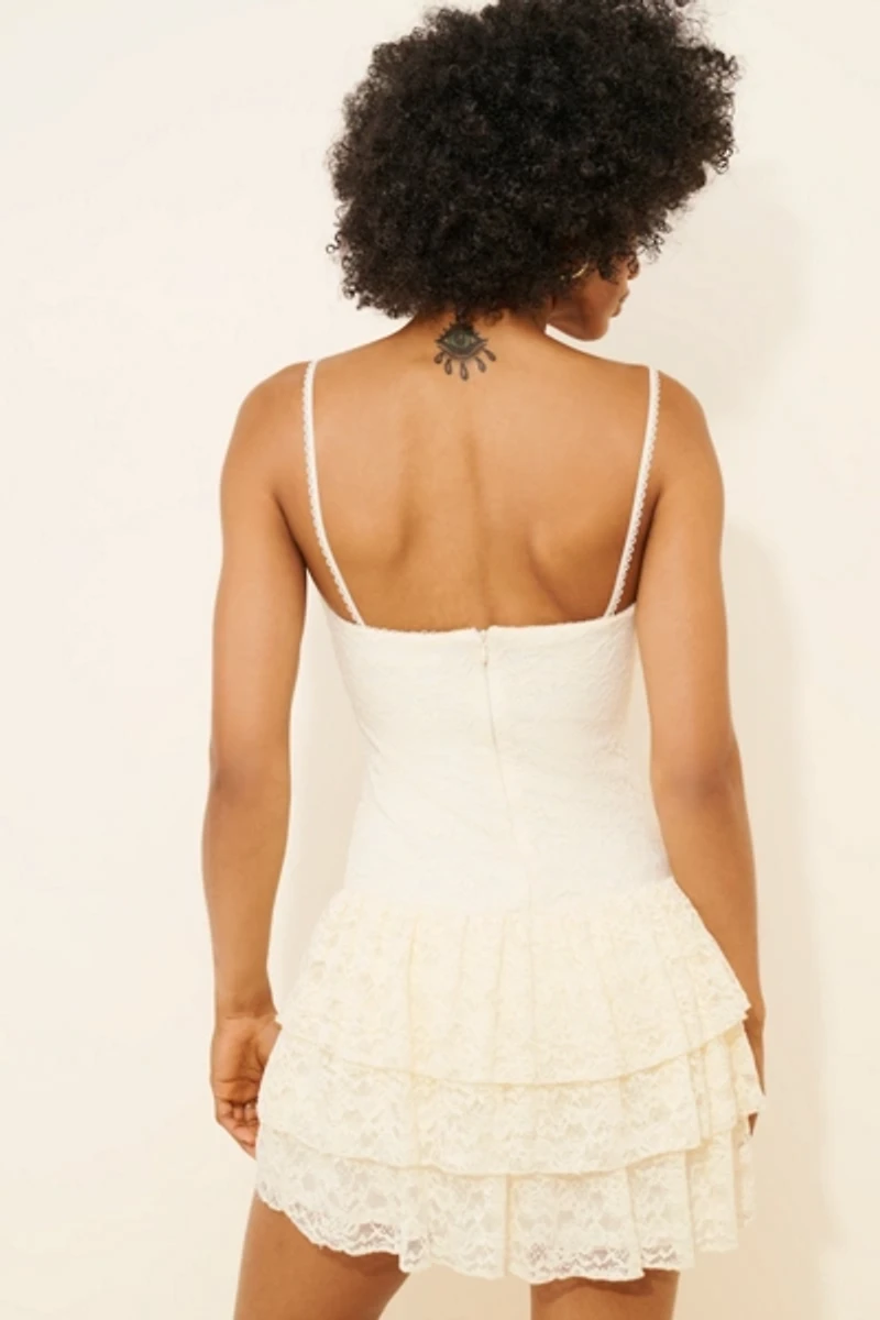 Nia Audrey Lace Mini Dress