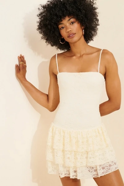 Nia Audrey Lace Mini Dress