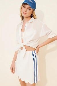 Vrg Grl Nature Of Art Linen Mini Skirt
