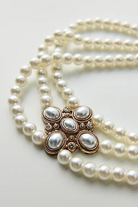 Danielle Multi-Strand Pearl Choker Necklace