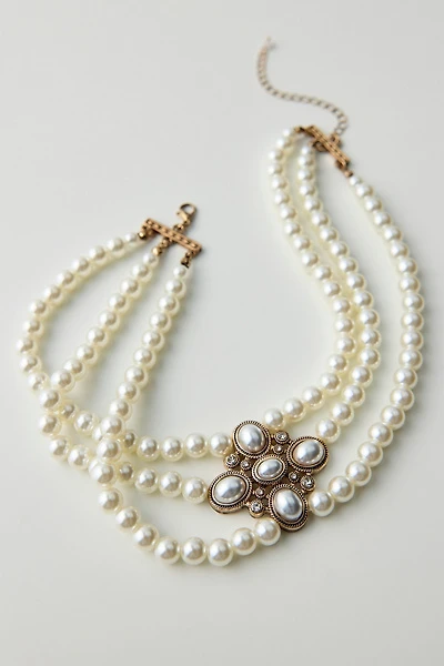Danielle Multi-Strand Pearl Choker Necklace
