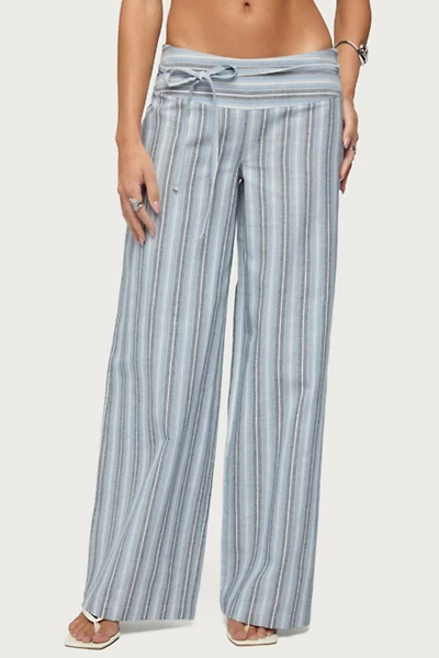 Edikted Chera Striped Wide Leg Pants