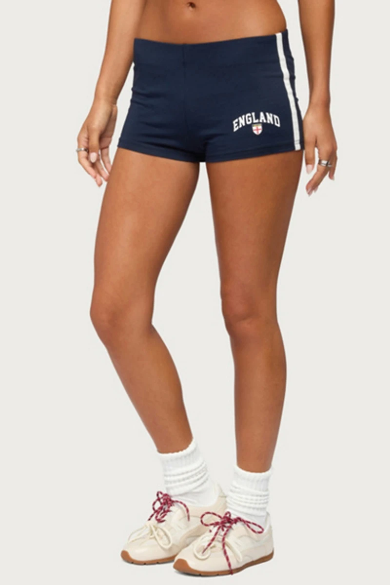 Edikted England Girl Micro Shorts