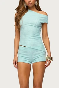 Edikted Atile Textured Micro Shorts