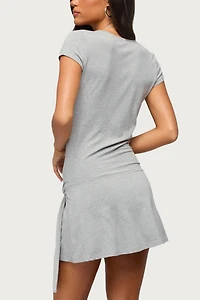 Edikted Winnie Tie Wrap Mini Dress