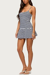 Edikted Felicitie Striped Mini Dress