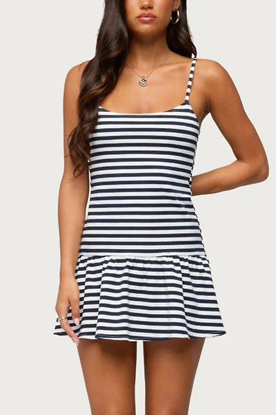 Edikted Felicitie Striped Mini Dress