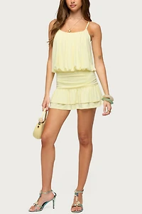 Edikted Heidey Ruffle Mini Dress