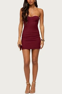 Edikted Sirena Strapless Cupped Mini Dress