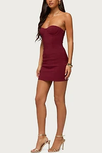 Edikted Sirena Strapless Cupped Mini Dress