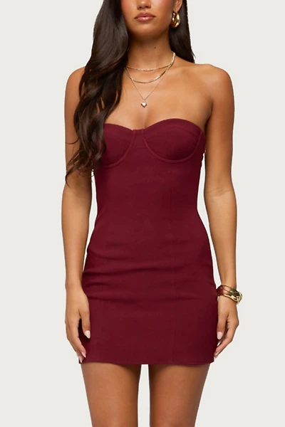Edikted Sirena Strapless Cupped Mini Dress