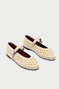 Flabelus Rhinestone Mae Mary Janes