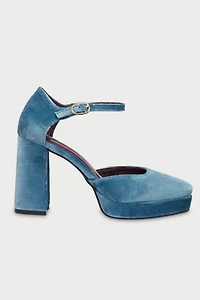 Flabelus Velvet Flamenco Platform Heels