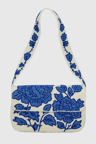Pizzazz Beaded Motif Shoulder Bag