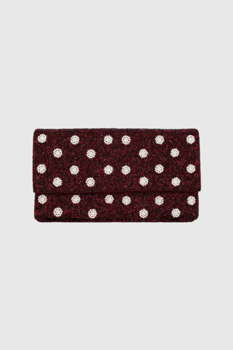 Pizzazz Beaded Crossbody Clutch