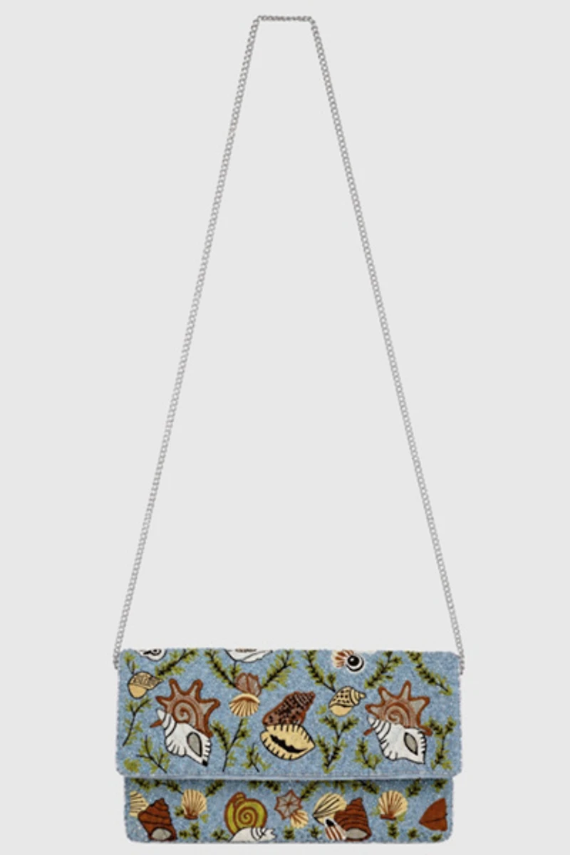 Pizzazz Beaded Crossbody Clutch