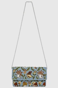 Pizzazz Beaded Crossbody Clutch
