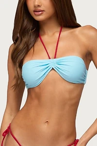Edikted Leni Contrast Bandeau Bikini Top