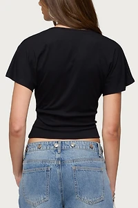 Edikted Mundy Deep V Neck Top