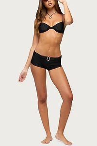 Edikted Carolynne Belted Boyshort Bikini Bottom