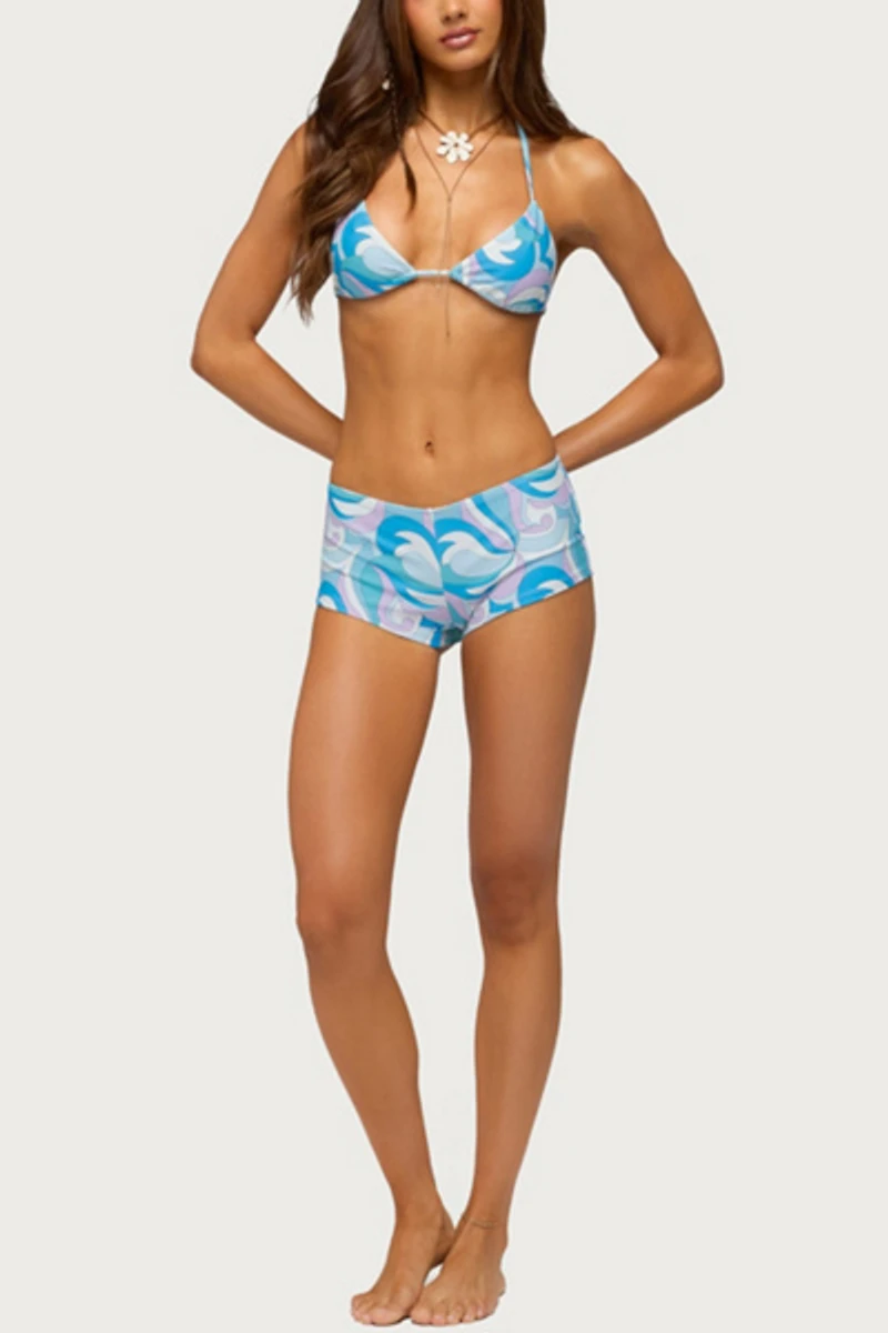 Edikted Cassa Paisley Triangle Bikini Top