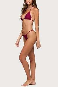 Edikted Evana Bead Triangle Bikini Top