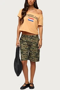 Edikted Netherlands Off Shoulder T Shirt