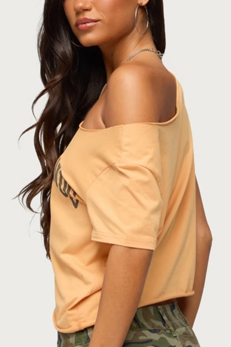 Edikted Netherlands Off Shoulder T Shirt