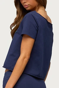 Edikted Brazilian Babe Off Shoulder T Shirt