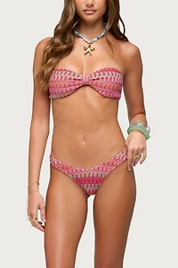 Edikted Livy Zigzag Crochet Bikini Bottom