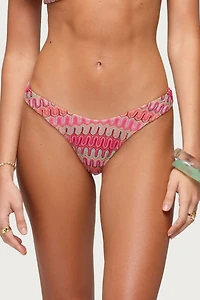 Edikted Livy Zigzag Crochet Bikini Bottom