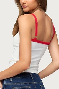 Edikted England Contrast Tank Top