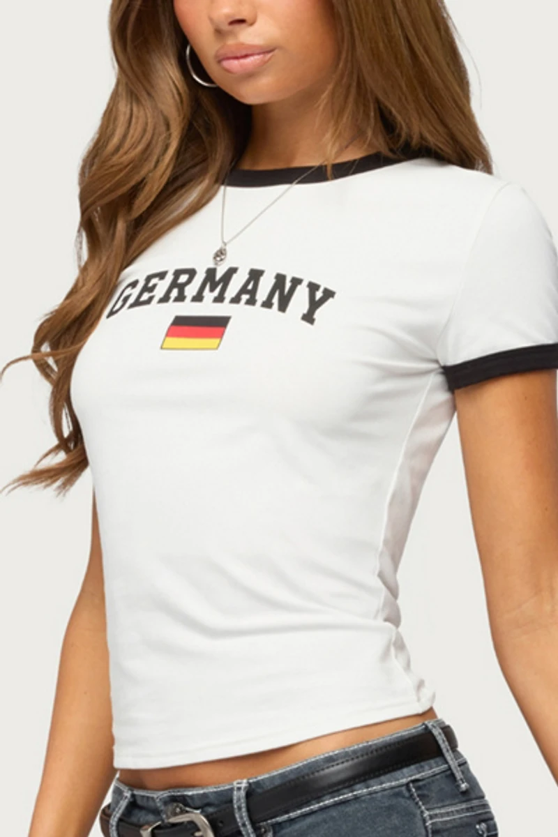 Edikted Germany Contrast T Shirt