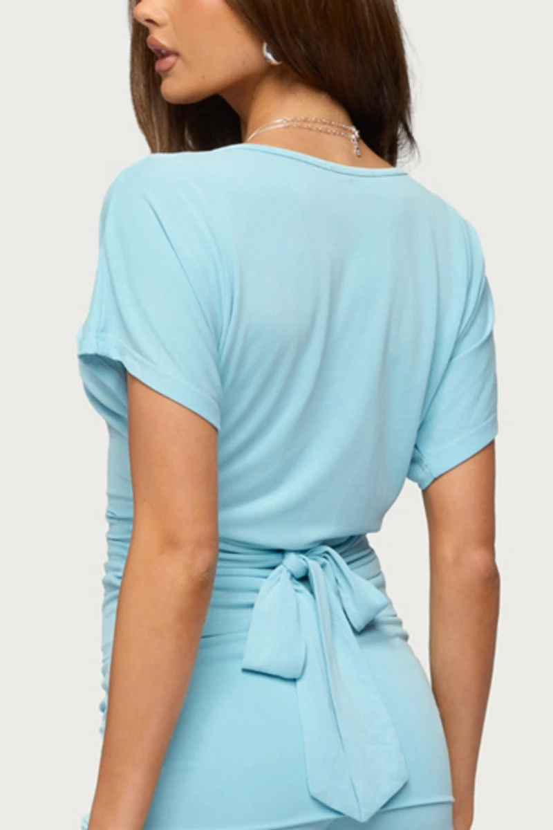 Edikted Maevie Ruched Waist Top