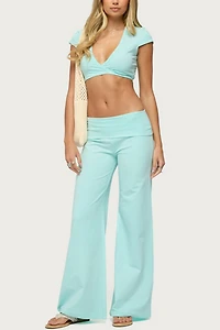 Edikted Laverne Wrap Crop Top
