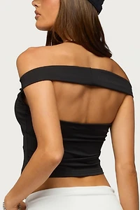 Edikted Xavier Off Shoulder Cutout Top