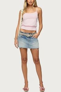 Edikted Hazelina Striped Tank Top