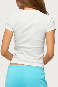 Edikted Super Model Sequin T Shirt