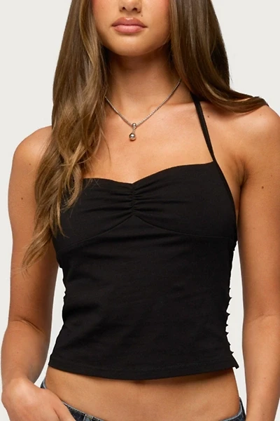 Edikted Minsoo Shredded Back Halter Top