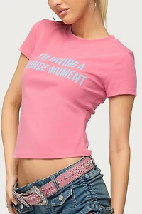 Edikted Blonde Moment T Shirt