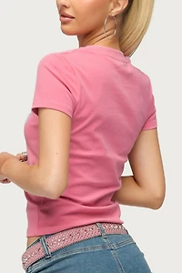 Edikted Blonde Moment T Shirt
