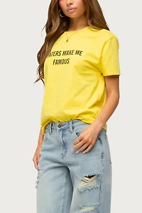Edikted Haters Make Me Famous T Shirt